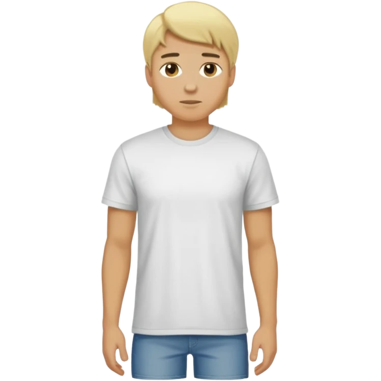 hombre cuerpo casi completo rubio emoji