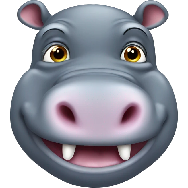 hippo have fun emoji