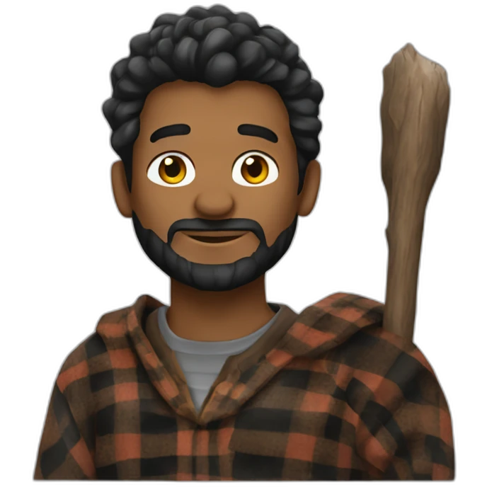 lumberjack in hogwarts robes emoji