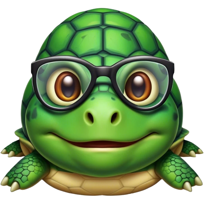nerd turtle emoji