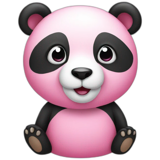 pink panda emoji