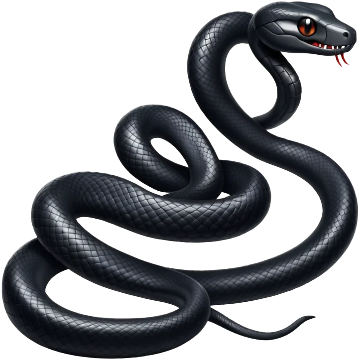 cool black snake that says SVRNA emoji