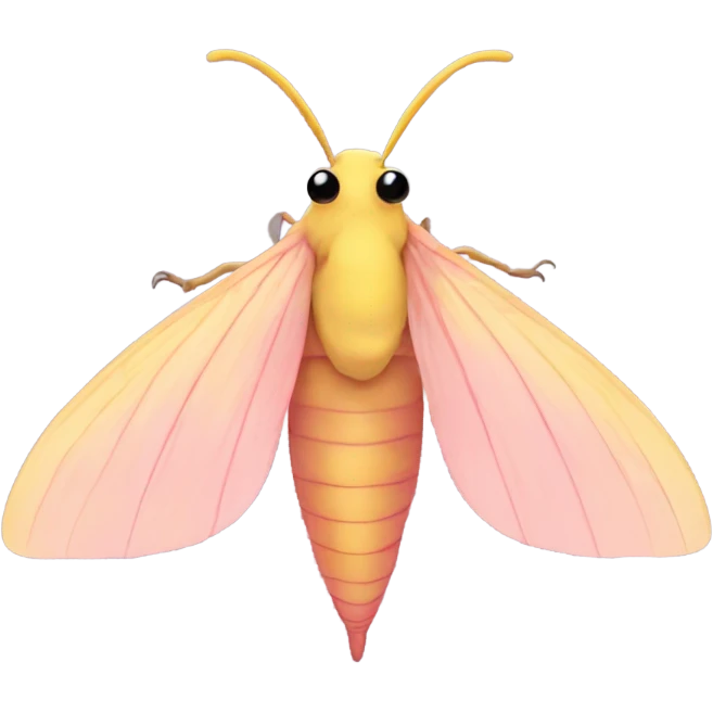 Simple Rosy maple moth emoji