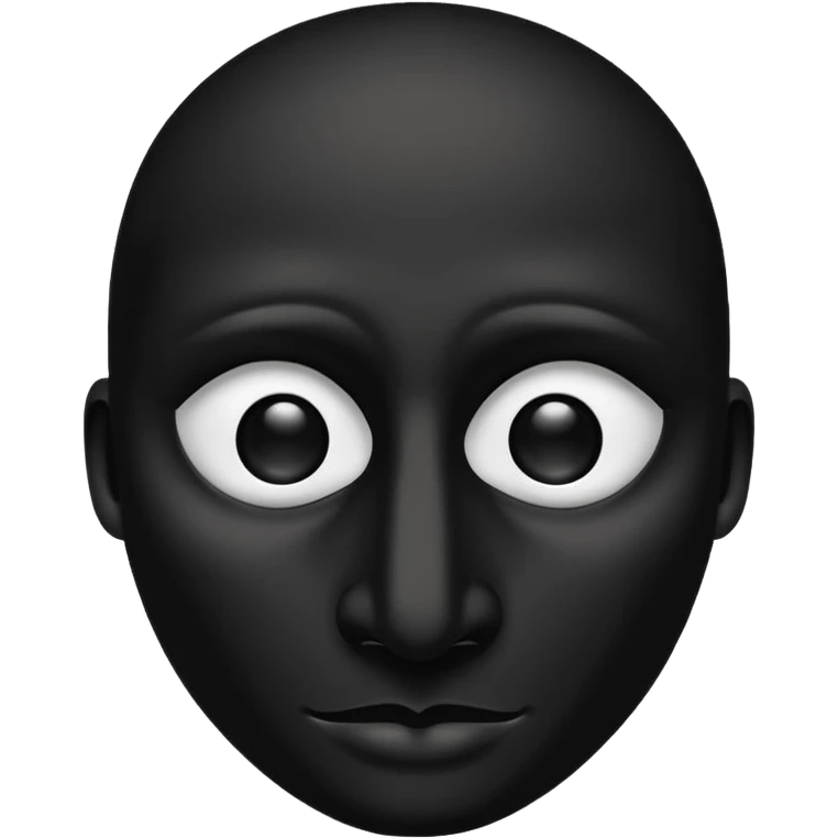 black mask with long nose emoji