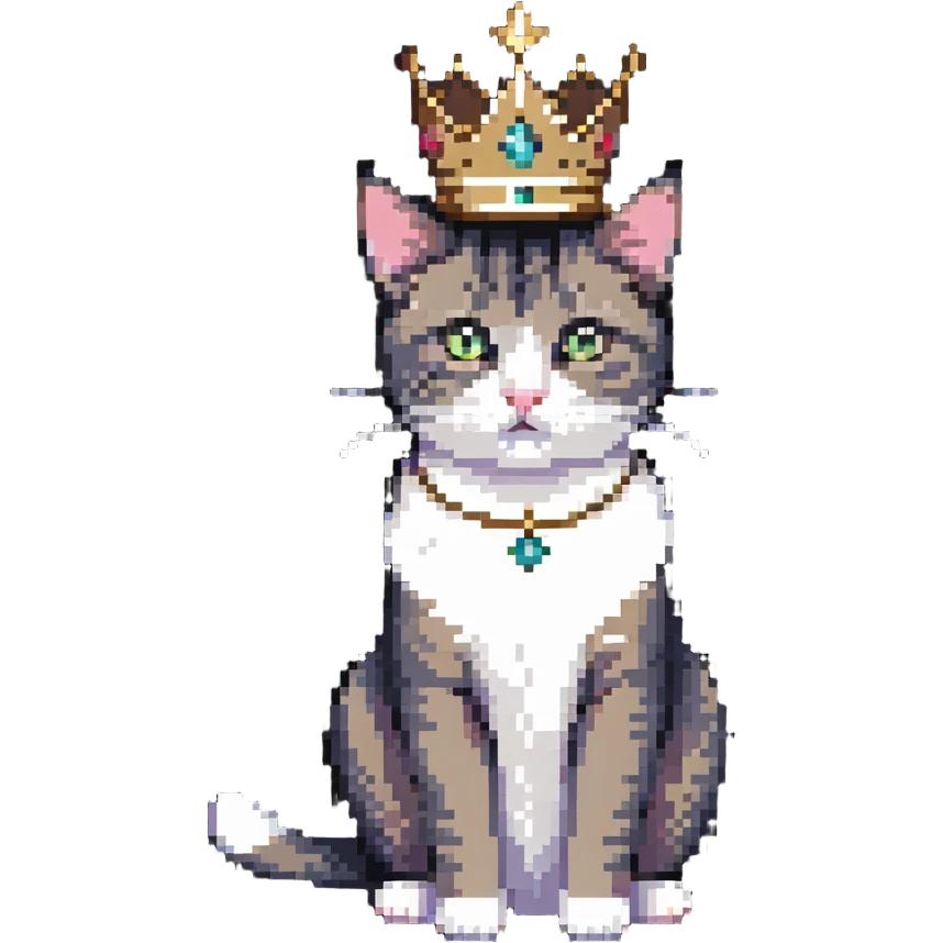 crowned cat emoji