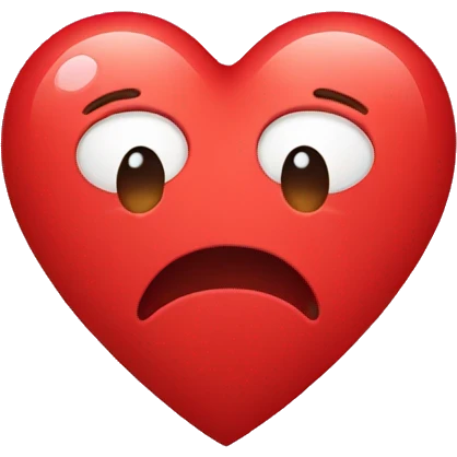 Red heart crying  emoji