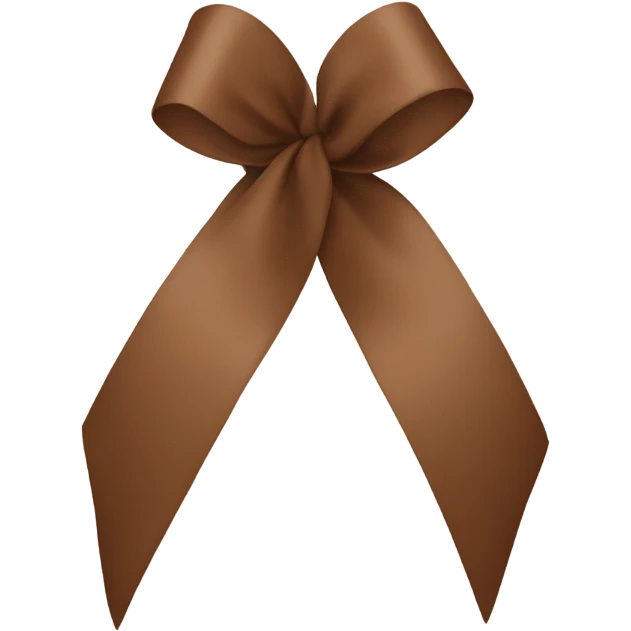 brown coquette ribbon emoji