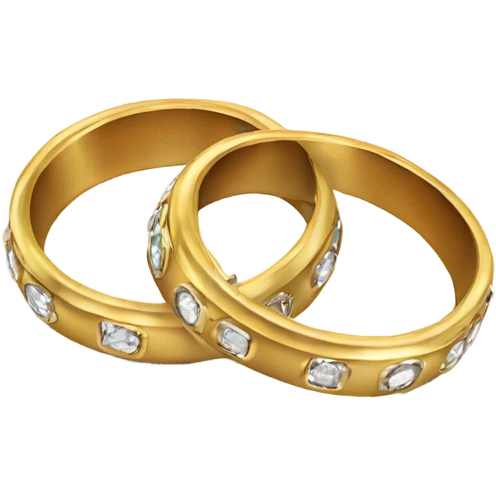 Two wedding rings emoji