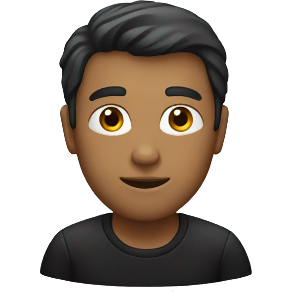 man in balck emoji
