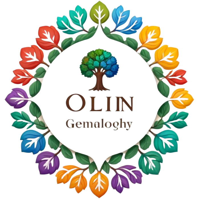 created a highly detailed but manly looking family genealogy logo with multiple colors and make sure to include the name Odlin emoji