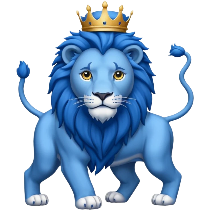 Un emoi sa semene cu stema lui chelsea un leu albastru  emoji
