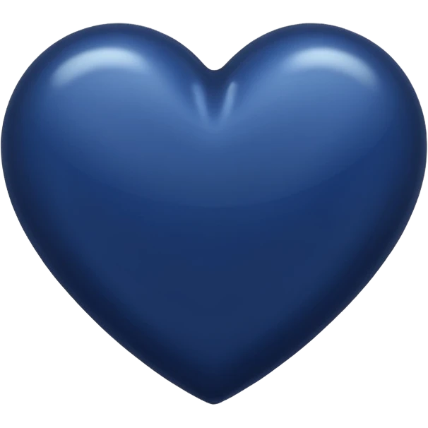 Small dark midnight  blue simple heart emoji