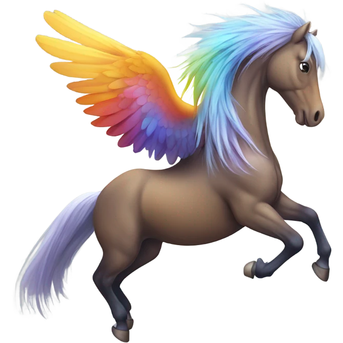 Bird riding horse emoji