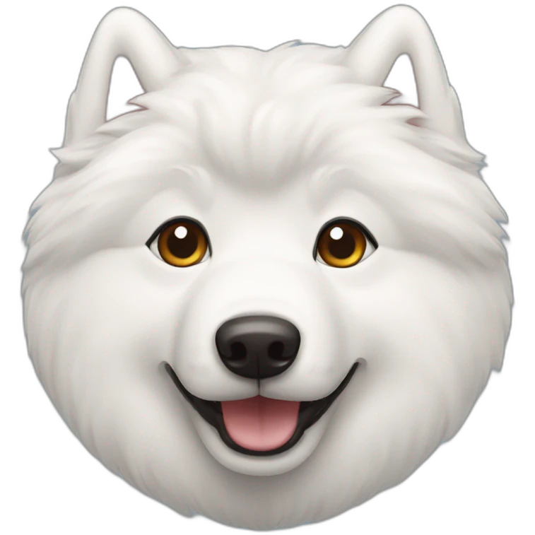 happy-samoyed-head-only emoji