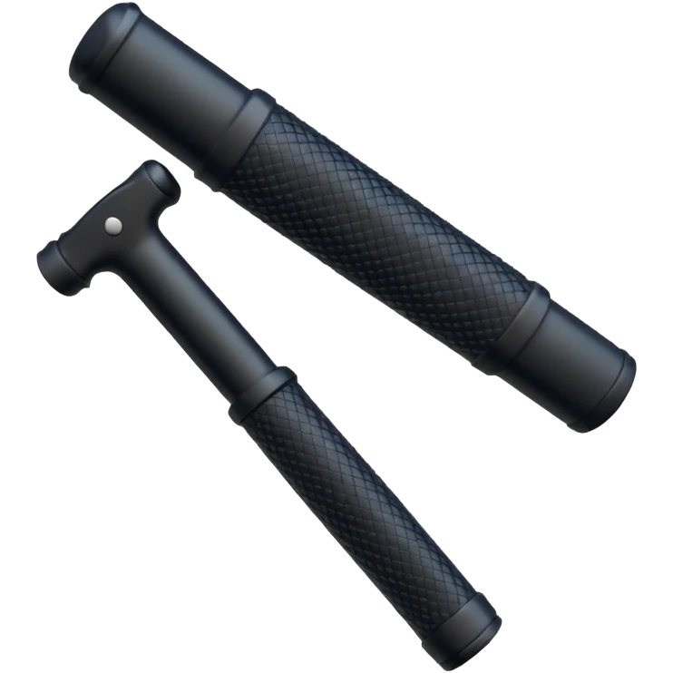 police baton with handles  emoji