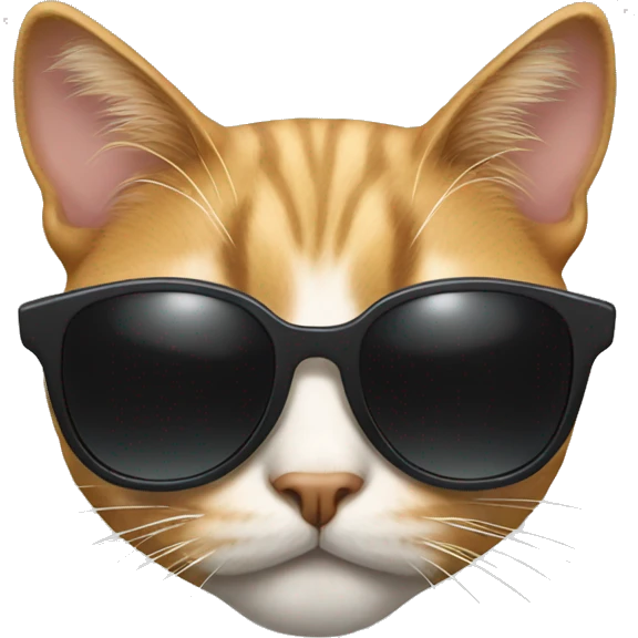 Cat with sunglasses emoji