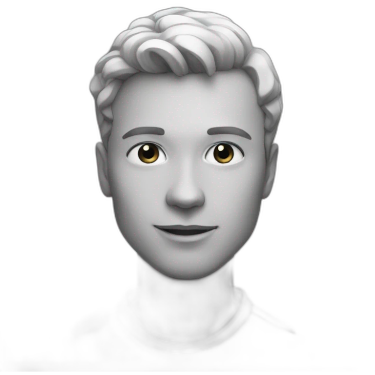 gigachad black and white realistic 3 4 ырще emoji