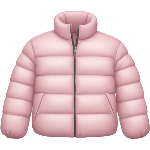 light pink puffer jacket emoji