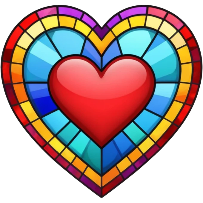 stained glass heart emoji
