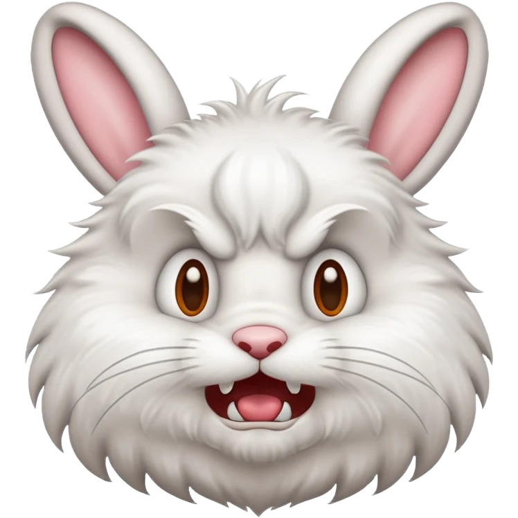 angry bunny cartoon emoji