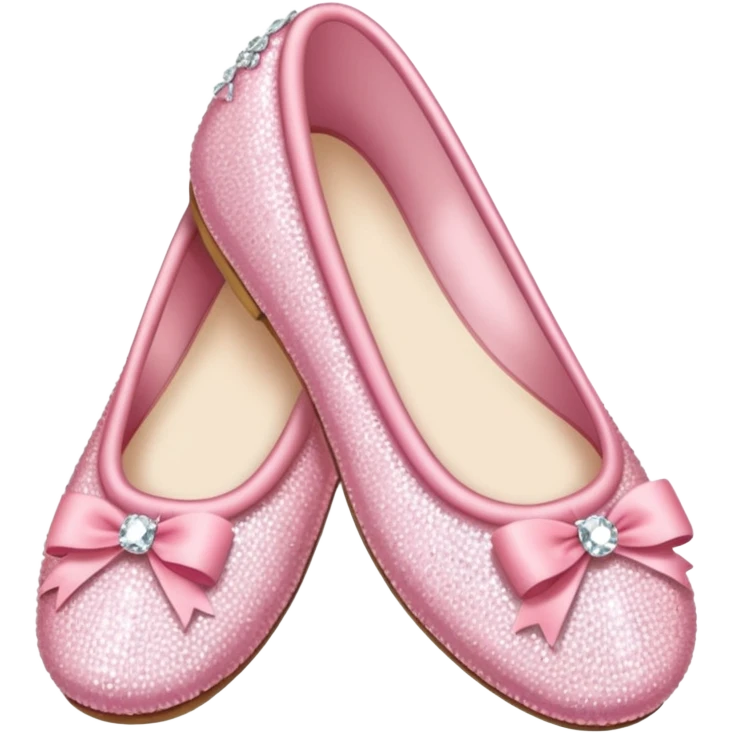 pink rhinestone ballerina slippers emoji