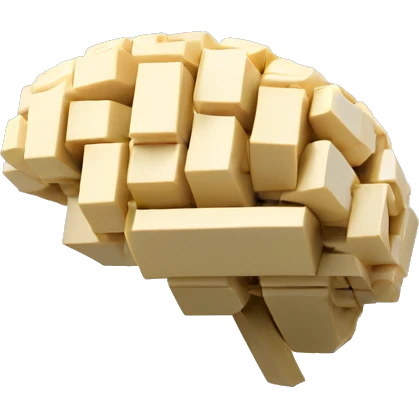 lego bricks brain emoji