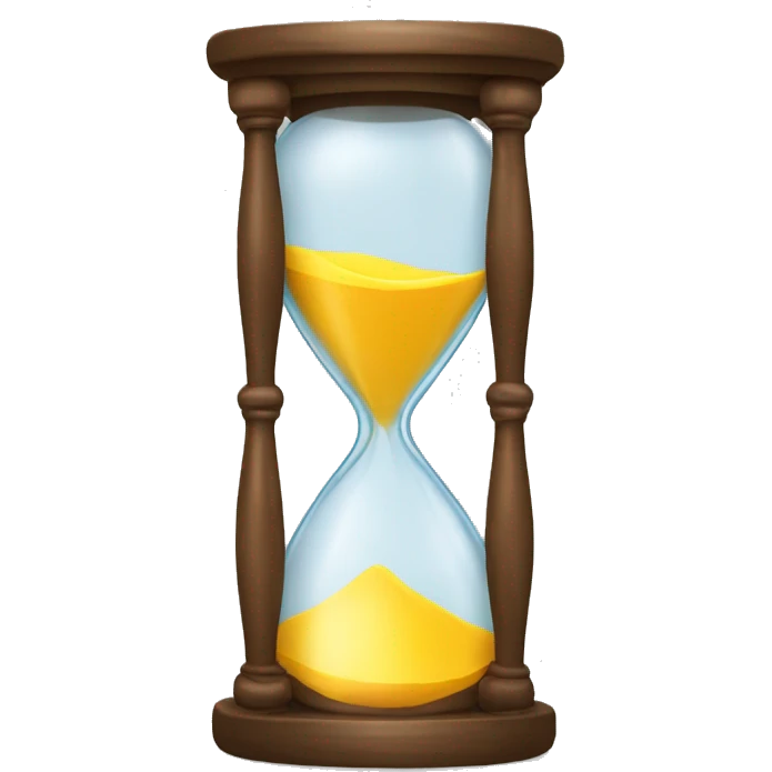 hour glass with long hair emoji