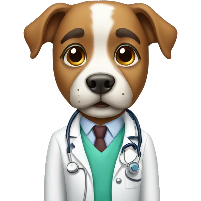Dog doctor  emoji
