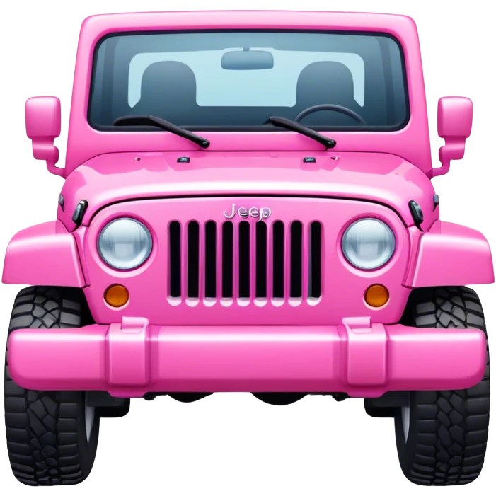 Pink girly modern jeep emoji