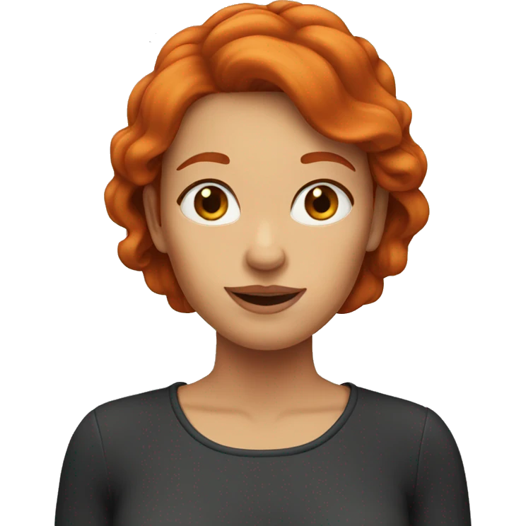 cartoon redhead woman emoji