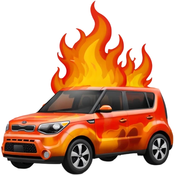 Kia soul on fire emoji