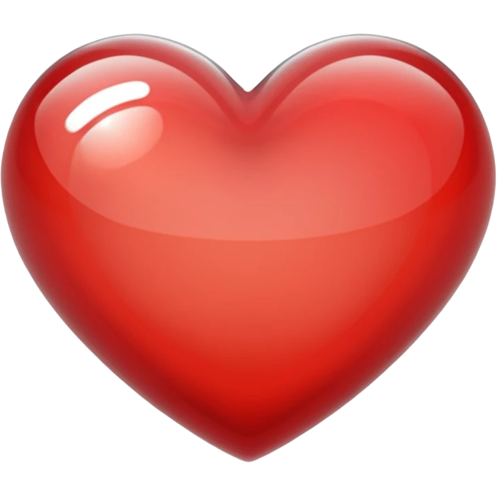 heart with a glass effect emoji