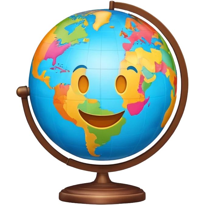 Globo con una cara emoji