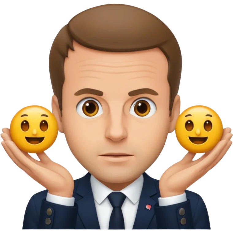Macron entrain de faire caca emoji