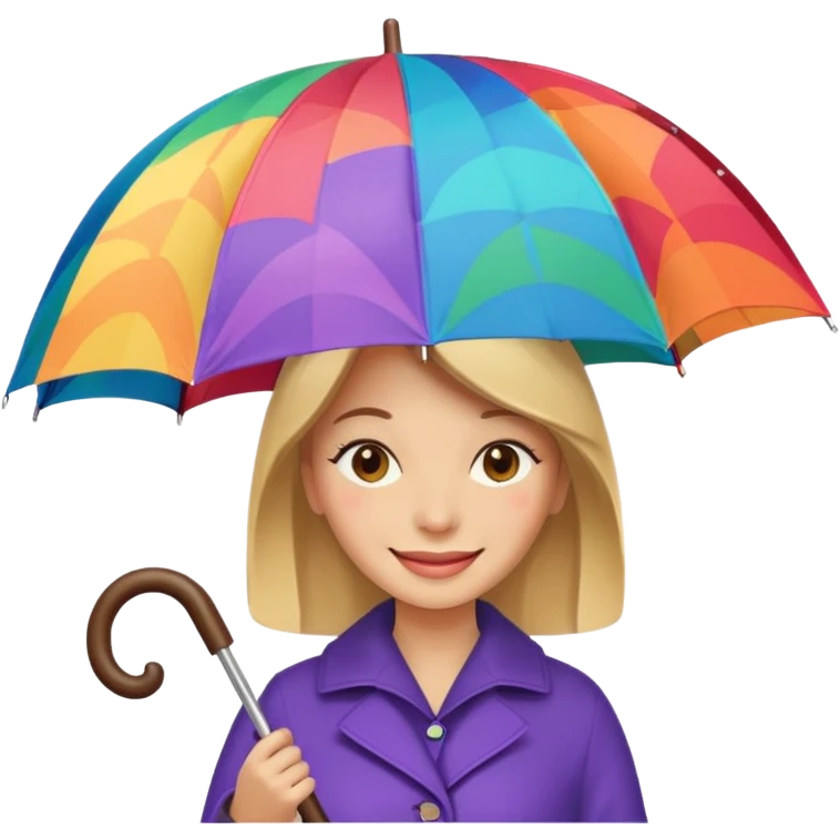 HOLDİNG UMBRELLA WOMAN emoji