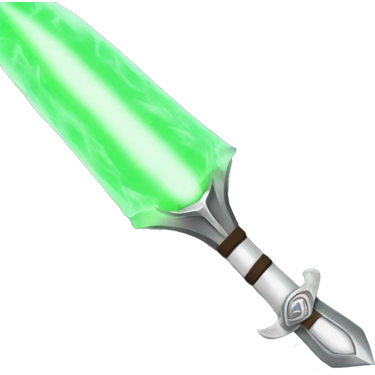 sword with glowing blade. emoji