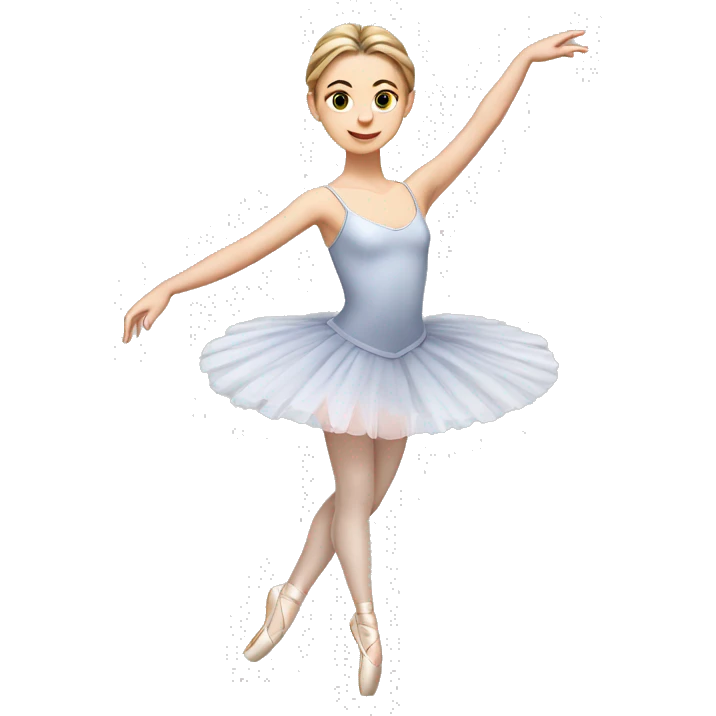 European girl ballet，full body emoji