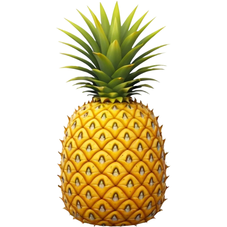 A pineapple flipped 180 degrees clockwise  emoji