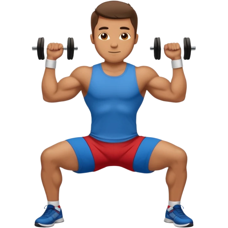 guy workout abs shirt on and plank emoji