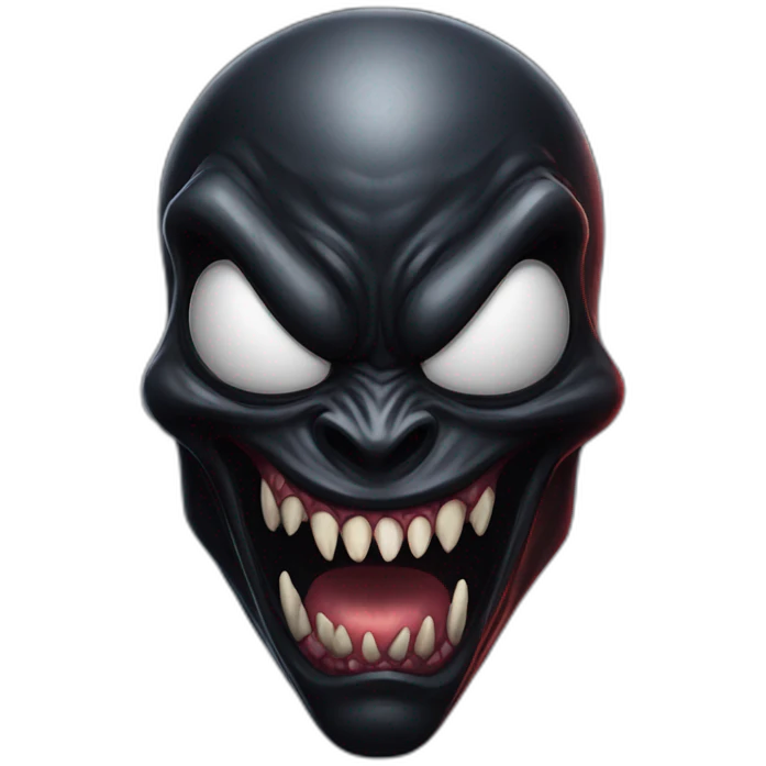 venom avec un visage de demon emoji