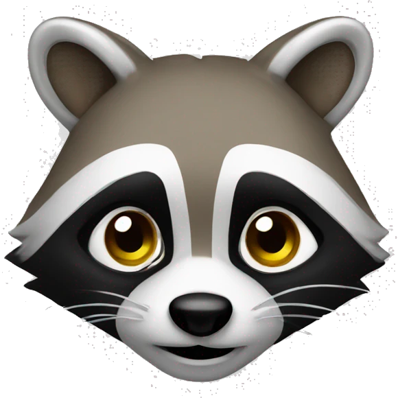 raccoon with idea emoji