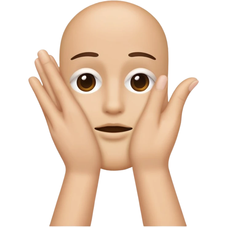 hand over face emoji