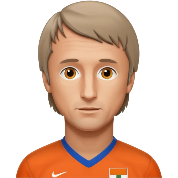 Йохан Кройф в форме сборной Голландии 1974 года booblehead emoji