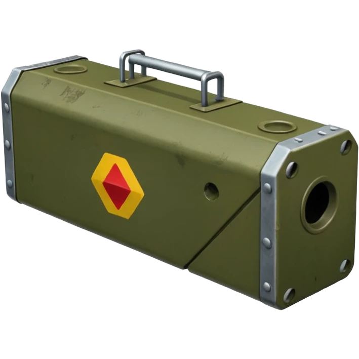 generate a realistic elongated parallelepiped anti-tank mine emoji