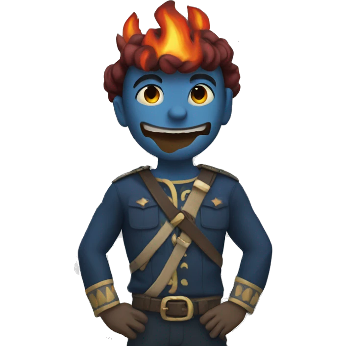 Fuego azul emoji