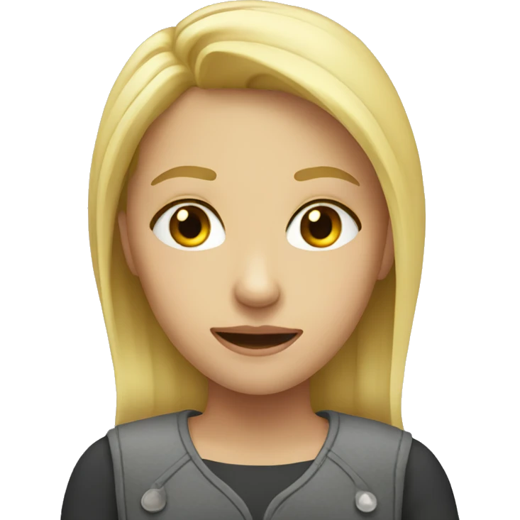 blonde girl cryinv emoji