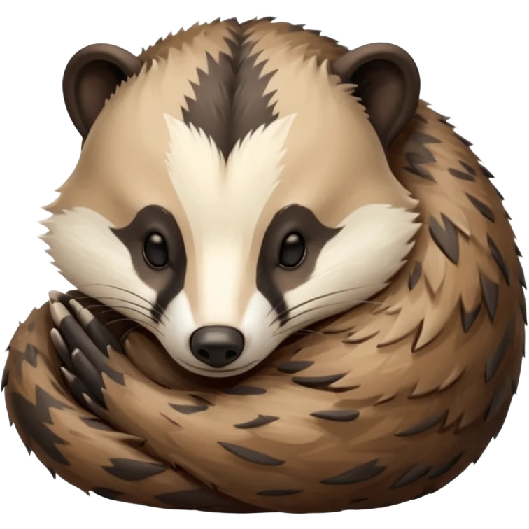 sleeping badger  emoji