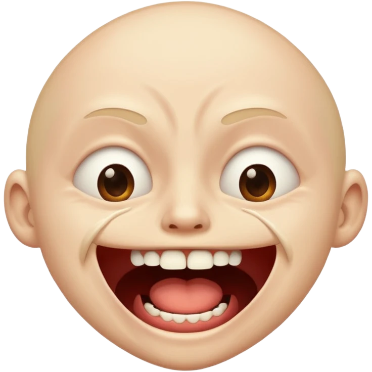 person dying from a laughing attack emoji