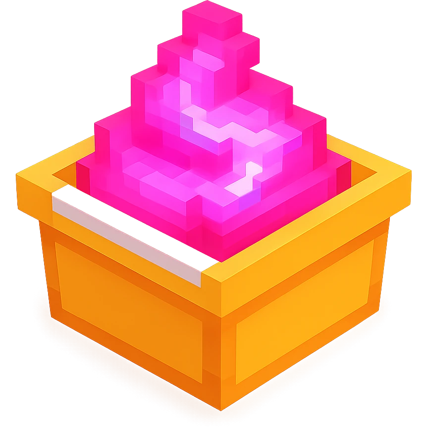 сделай соус из фастфуда розовый светящийся, no background  emoji