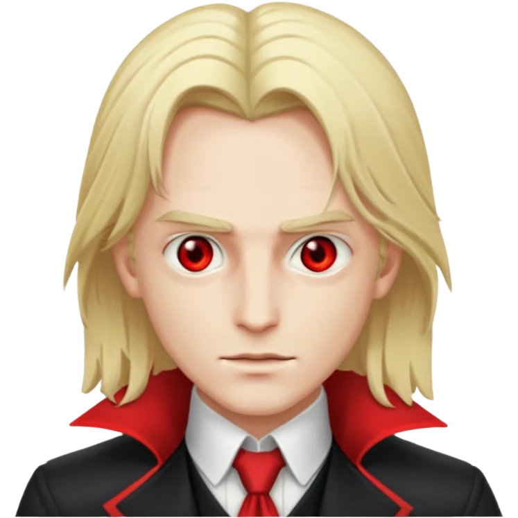Alucard with blonde hair emoji
